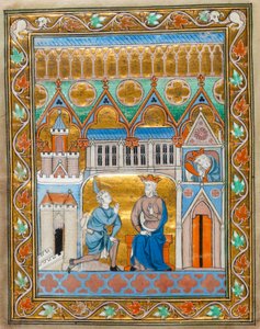 Le roi David recevant la nouvelle de la mort d