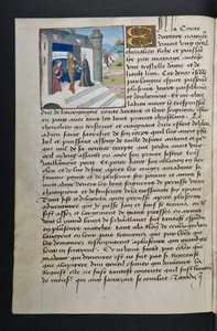 MS Hunter 252 034v Page de Cent Nouvelles Nouvelles, vers 1461-62 - French School