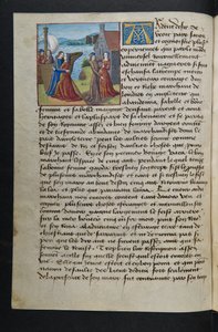 MS Hunter 252 040v Page de Cent Nouvelles Nouvelles, vers 1461-62 - French School
