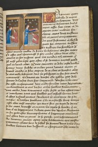 Page de Cent Nouvelles Nouvelles, c.1461-62 - French School