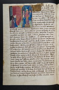 Page de Cent Nouvelles Nouvelles, c.1461-62 - French School