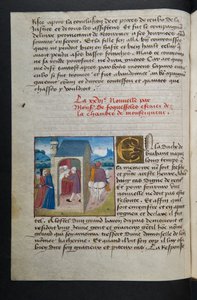 Page de Cent Nouvelles Nouvelles, c.1461-62 - French School