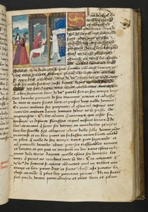 Page de Cent Nouvelles Nouvelles, c.1461-62 - French School