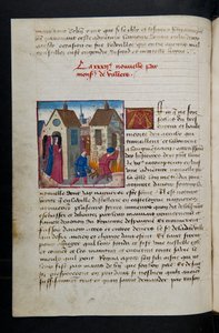Page de Cent Nouvelles Nouvelles, c.1461-62 - French School