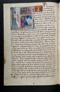 Page de Cent Nouvelles Nouvelles, c.1461-62 - French School