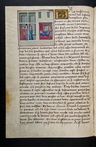 Page de Cent Nouvelles Nouvelles, c.1461-62 - French School