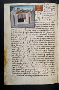 Page de Cent Nouvelles Nouvelles, c.1461-62 - French School