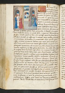 Page de Cent Nouvelles Nouvelles, c.1461-62 - French School