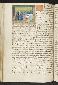 Page de Cent Nouvelles Nouvelles, c.1461-62 - French School