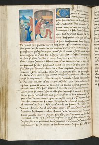 Page de Cent Nouvelles Nouvelles, c.1461-62 - French School