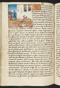 Page de Cent Nouvelles Nouvelles, c.1461-62 - French School