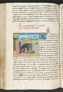 Page de Cent Nouvelles Nouvelles, c.1461-62 - French School