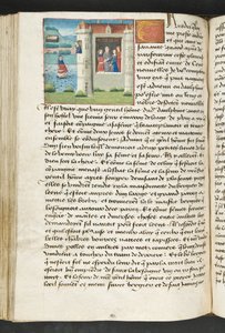 Page de Cent Nouvelles Nouvelles, c.1461-62 - French School