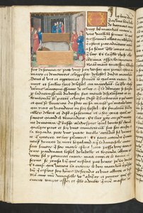 Page de Cent Nouvelles Nouvelles, c.1461-62 - French School