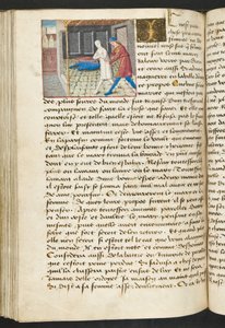 Page de Cent Nouvelles Nouvelles, c.1461-62 - French School