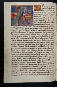 Page de Cent Nouvelles Nouvelles, c.1461-62 - French School
