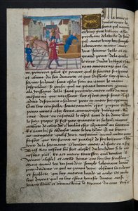 Page de Cent Nouvelles Nouvelles, c.1461-62 - French School