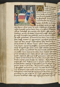 Page de Cent Nouvelles Nouvelles, c.1461-62 - French School