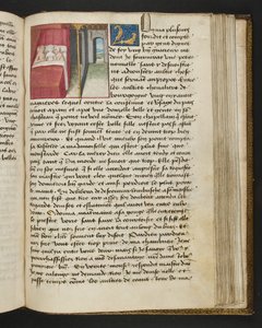 Page de Cent Nouvelles Nouvelles, c.1461-62 - French School