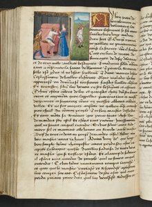 Page de Cent Nouvelles Nouvelles, c.1461-62 - French School