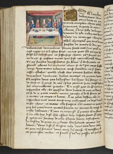 Page de Cent Nouvelles Nouvelles, c.1461-62 - French School