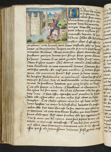 Page de Cent Nouvelles Nouvelles, c.1461-62 - French School