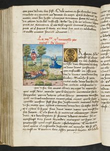 Page de Cent Nouvelles Nouvelles, c.1461-62 - French School