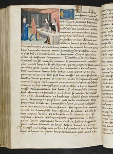 Page de Cent Nouvelles Nouvelles, c.1461-62 - French School