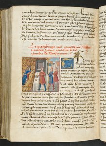 Page de Cent Nouvelles Nouvelles, c.1461-62 - French School