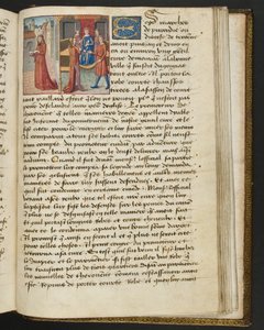Page de Cent Nouvelles Nouvelles, c.1461-62 - French School