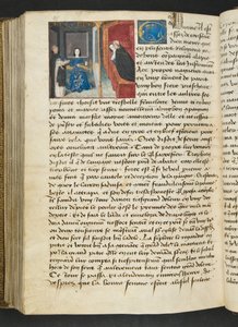Page de Cent Nouvelles Nouvelles, c.1461-62 - French School