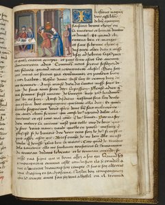 Page de Cent Nouvelles Nouvelles, c.1461-62 - French School