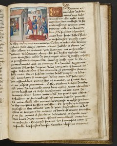 Page de Cent Nouvelles Nouvelles, c.1461-62 - French School