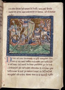 Page de texte avec illumination d