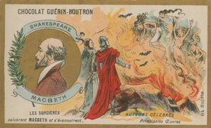 Macbeth, carte de commerce Chocolat Guerin-Boutron