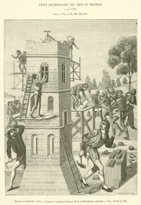 Maçons au quinzième siècle - French School