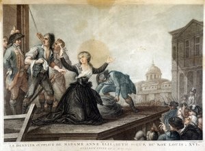 Madame Anne Elisabeth, sœur du roi Louis XVI (1764-1793), guillotinée - French School