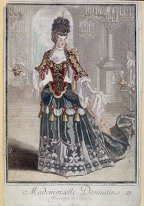 Mademoiselle Desmatins, musicienne (chanteuse) de l