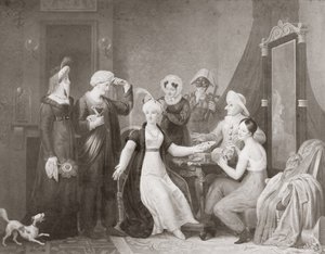 Mademoiselle Mars (1779-1847) dans Les Trois Sultanes - French School
