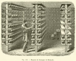 Magasin de fromages de Hollande