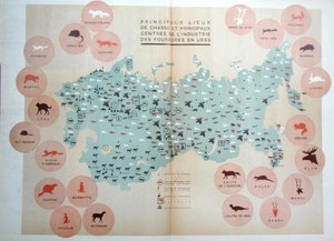 Principales zones de chasse et centres de l