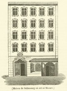 Maison de Salzbourg où est né Mozart - French School