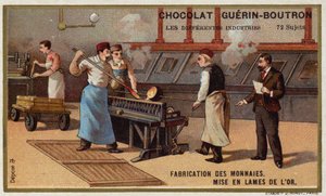 Fabrication de pièces de monnaie - French School