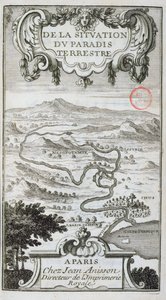 Carte de De La Situation du Paradis Terrestre, 1691