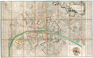 Carte de Paris - French School