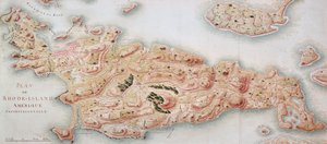 Carte de Rhode Island à l