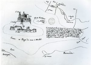 Carte de la baie du Mont Saint-Michel