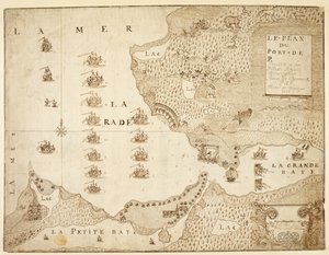 Carte du port de Placentia, Canada - French School