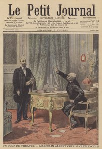 Marcelin Albert rencontrant le Premier ministre français Georges Clemenceau - French School