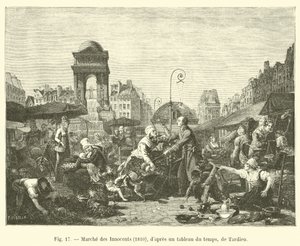 Marché des Innocents, 1810, d